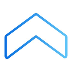 up arrow gradient icon