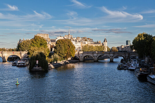 River Sevan in Paris, September 2021. France