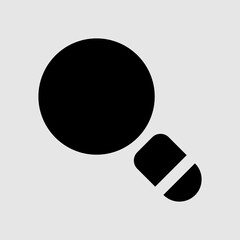 Search icon in solid style about user interface, use for website mobile app presentation