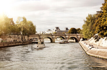 River Sevan in Paris, September 2021. France