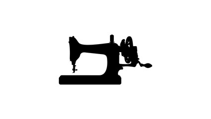 manual sewing machine silhouette