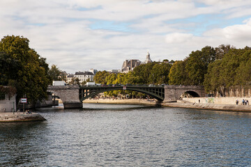 Fototapeta na wymiar River Sevan in Paris, September 2021. France
