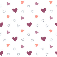 seamless pattern with hearts