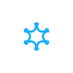 simple mandala logo design vector