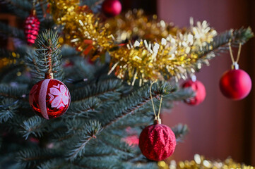Christmas tree decorations. Christmas decorations. Christmas.