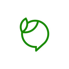 Leaf Chat logo design