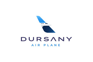 modern aircraft company logo design. vector logo concept