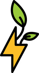 Tree energy Vector Icon
