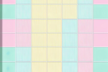 Background with a grid and a sweet pastel design. Generative AI