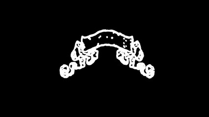 icon sign or symbol animation. White Highlight Elements. Doodle loop animation. doodle style on transparent background. Jittery Artistic Motion. scribble seamless loop animation. - Powered by Adobe