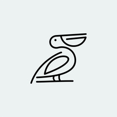 Pelican Bird Logo