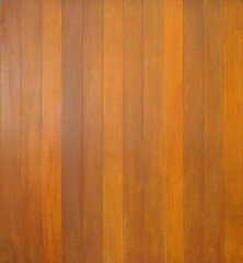 Fototapeta premium Natural wood slats wall or lath line arrange. Flooring pattern surface texture. Close-up of interior architecture material for design decoration background.