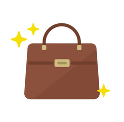 High end , high brand (Women's handbag) vector icon illustration
