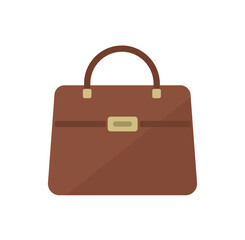 Women's handbag vector icon illustration