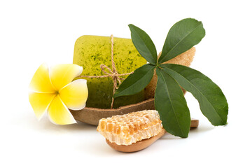 Baobab leaves  extracted with water to make glycerin soap mix honey.