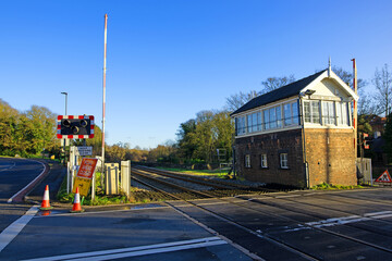 Manor Road view of the Kiveton Park signalling box.