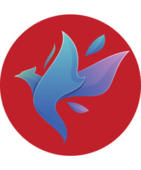 Phoenix logo gradient colorful illustration