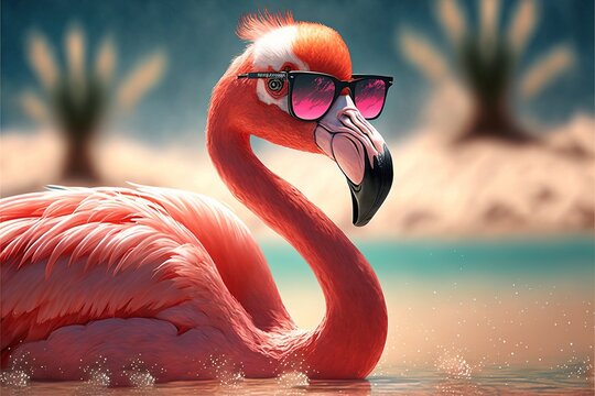 Flamingo With Sunglasses Images – Browse 10,456 Stock Photos, Vectors, and  Video | Adobe Stock | Sonnenbrillen