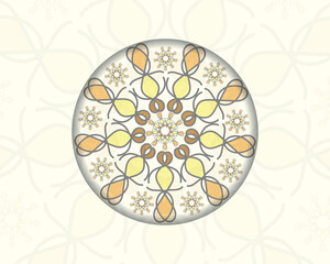 Colorful mandala. vector illustration. Islam, Arabic, Indian, Turkish, Pakistan, Chinese, 