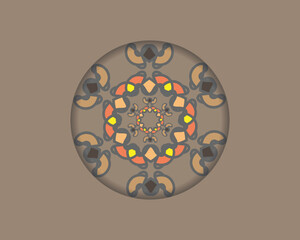 Colorful mandala. vector illustration. Islam, Arabic, Indian, Turkish, Pakistan, Chinese, 