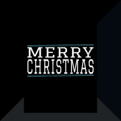 Obraz premium Unique Merry Christmas T-shirt Design