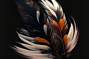 Pelican feathers. Generative AI