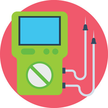  Green ammeter Vector Icon

