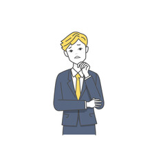 Obraz premium 悩む男性ビジネスマン