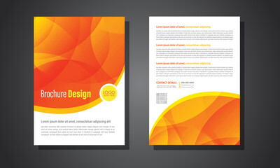 Fototapeta premium abstract circle brochure design, flyer, poster, creative concept.