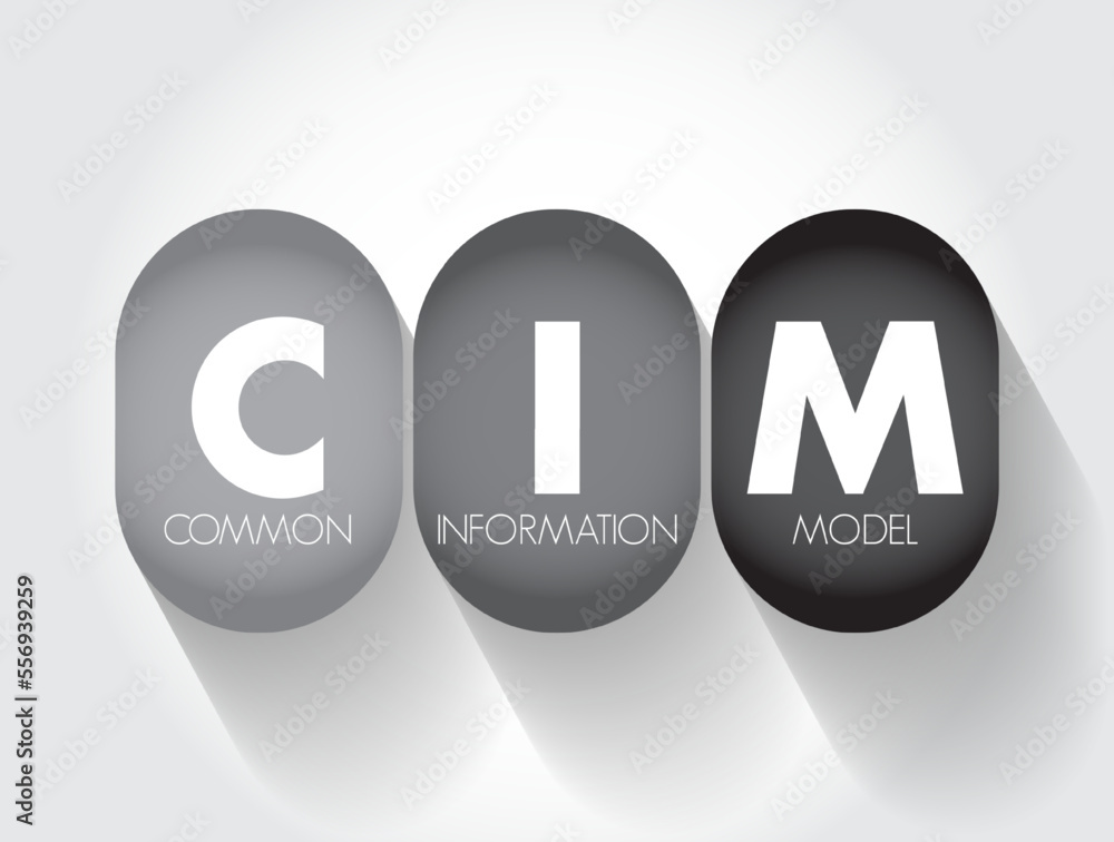 Poster cim common information model - open standard that defines how managed elements in an it environment 