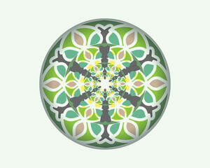 Colorful mandala. vector illustration. Islam, Arabic, Indian, Turkish, Pakistan, Chinese, 