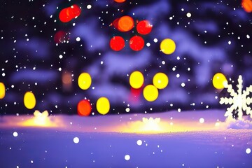 A Shiny and Sparkling Christmas Scene Generative AI