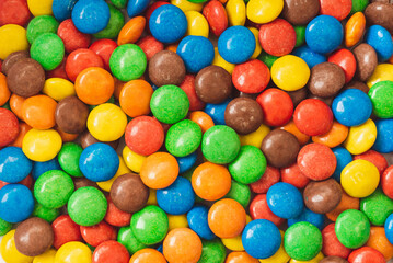 Fototapeta na wymiar Colorful chocolate candies