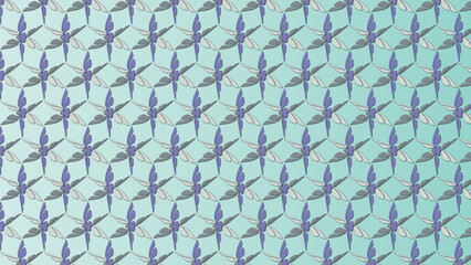 Cool light blue Color scheme - Geometrical textured pattern with decorative ornamental illustrations for desktop, wallpaper, background, texture 