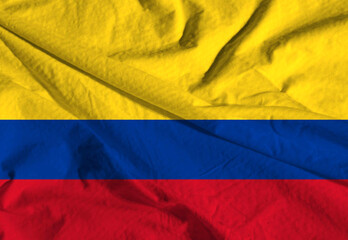 Flag of Colombia Fabric texture of the flag of Colombia.