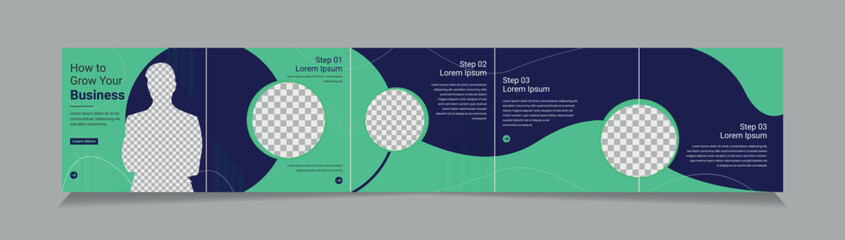 Instagram Carousel Template Set of editable social media instagram carousel post © thedesignsource