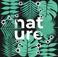 Set of vector illustrations nature 2022.