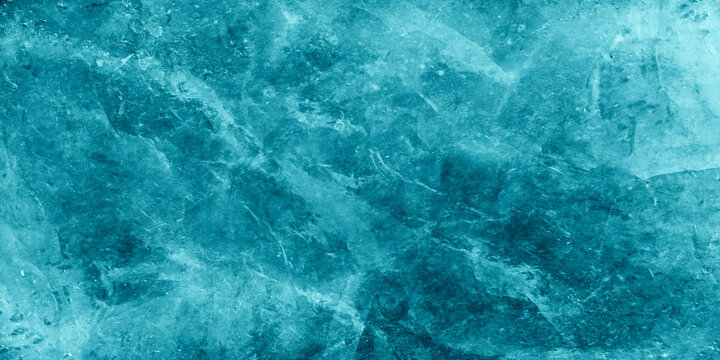 ice water winter background, frozen cracks grunge texture dark blue wallpaper