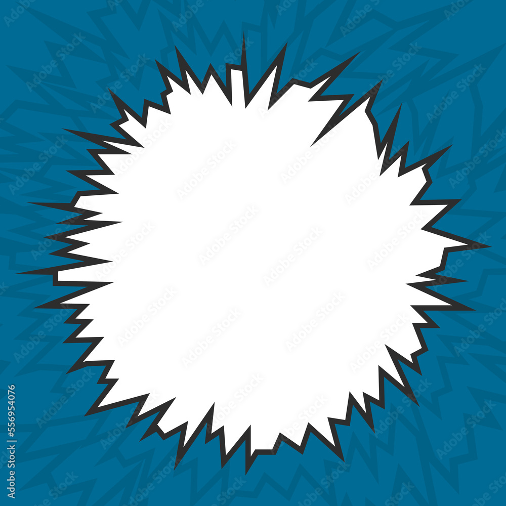 Poster simple framed background with explosion pattern and with some copy space area