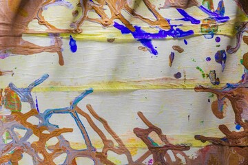 Impressionism as art abstract background. Paint texture closeup
