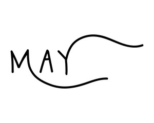 May hand written vector template elements