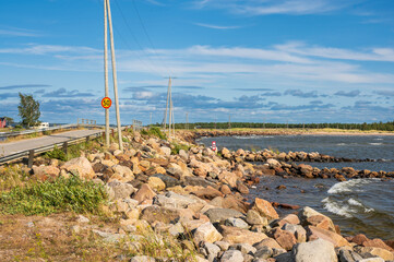 Seaside road. Ohtakari, Kokkola. Finland