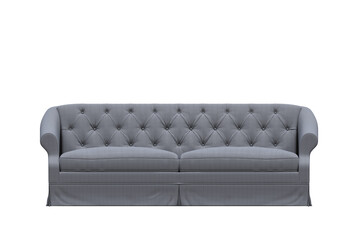 sofa isolate on a transparent background, interior furniture, 3D illustration, cg render