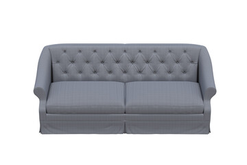 sofa isolate on a transparent background, interior furniture, 3D illustration, cg render