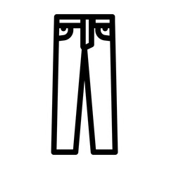 male denim pants line icon vector. male denim pants sign. isolated contour symbol black illustration