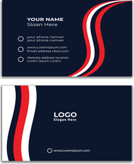 modern creative business card and name card horizontal simple clean template vector design business card