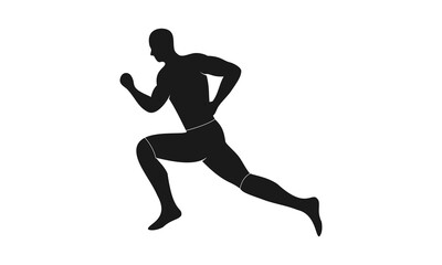 Fototapeta na wymiar Running man illustration vector design
