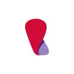 abstract fold logo design vector sign