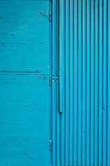 blue abstract detail of an architectural structure background