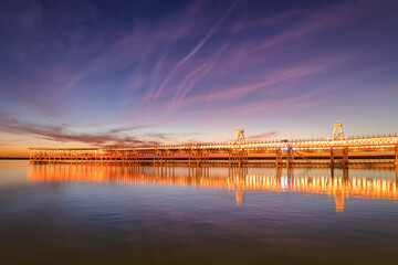 Mining pier known as the Tinto Dock 